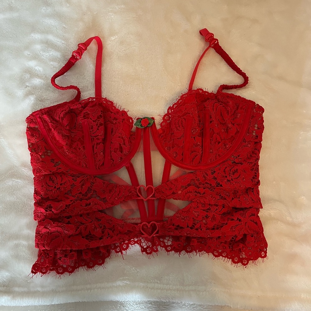Red Lace Bralette